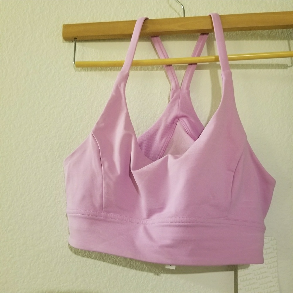 NWT Lululemon Pink Train Times Sports Bra Mesh 10